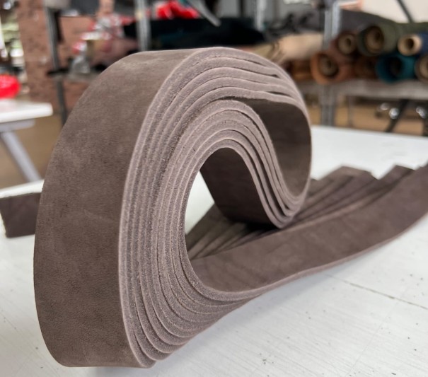 Ременные заготовки (Горький шоколад) , без финишем, 110-120 см