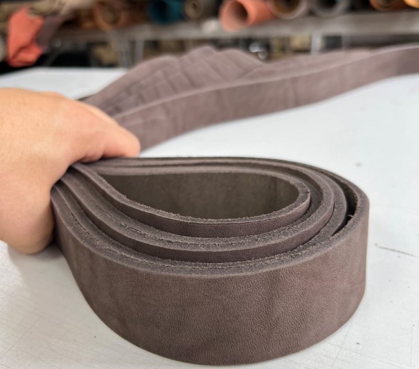 Ременные заготовки (Горький шоколад) , без финишем, 110-120 см